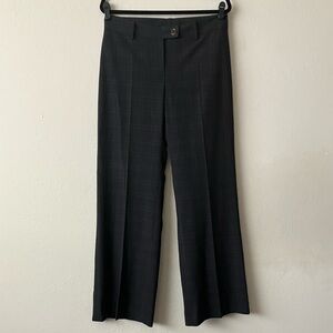 Cabi Wide Leg Plaid Trousers Size 8